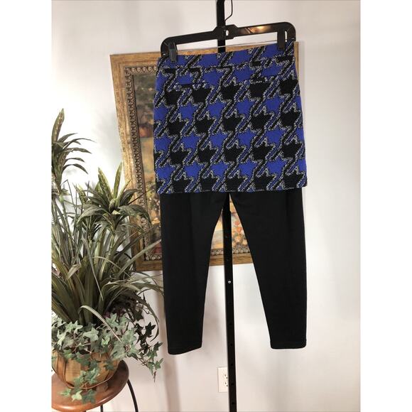 Lala’c Golf Collection Women’s Pull-On Pants Size L Black & Blue Comfort Stretch - Picture 2 of 8